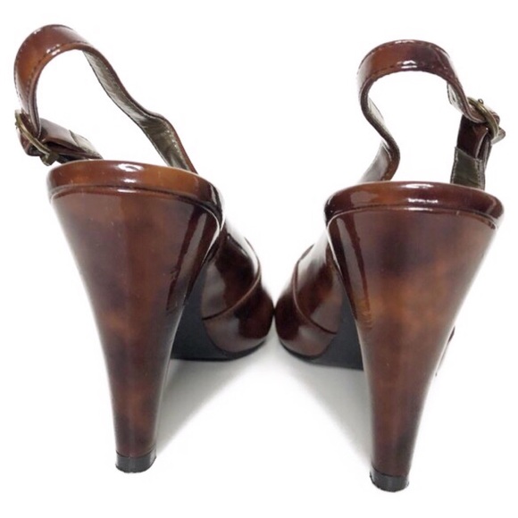 Steve Madden Brown Tortoise Heels - Picture 2 of 7